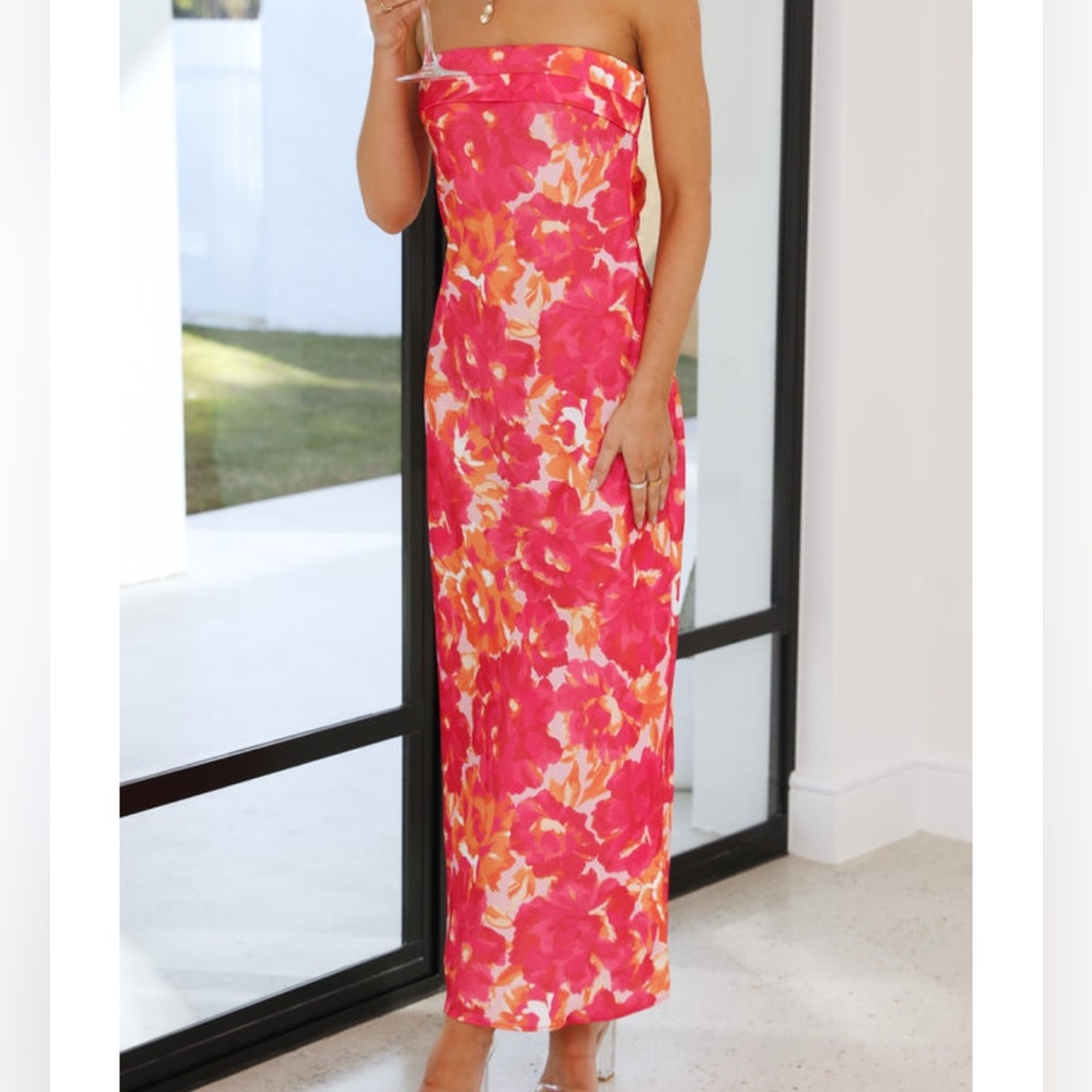 Satin fold over maxi dress